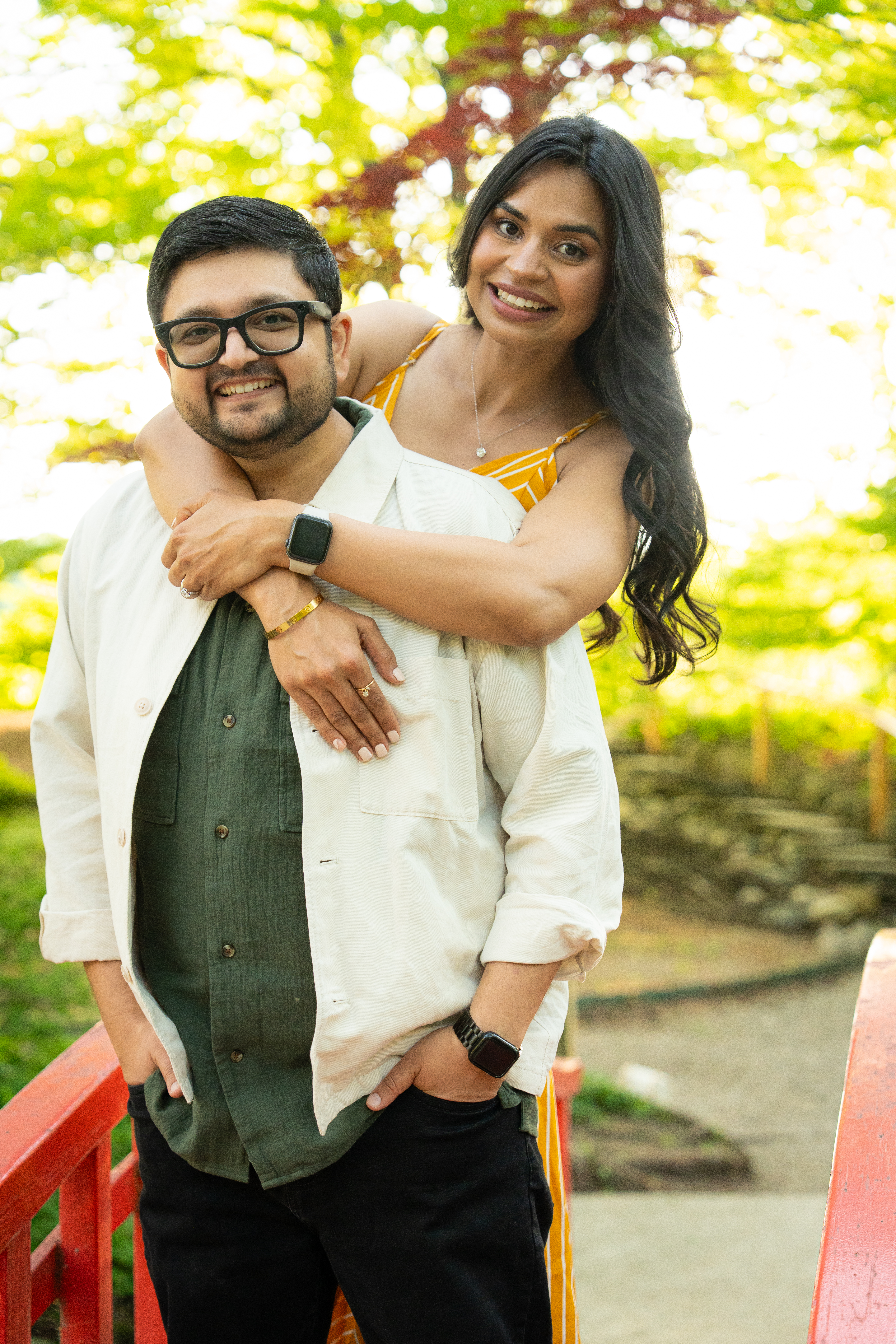 Avisha and Arpan engagement moment