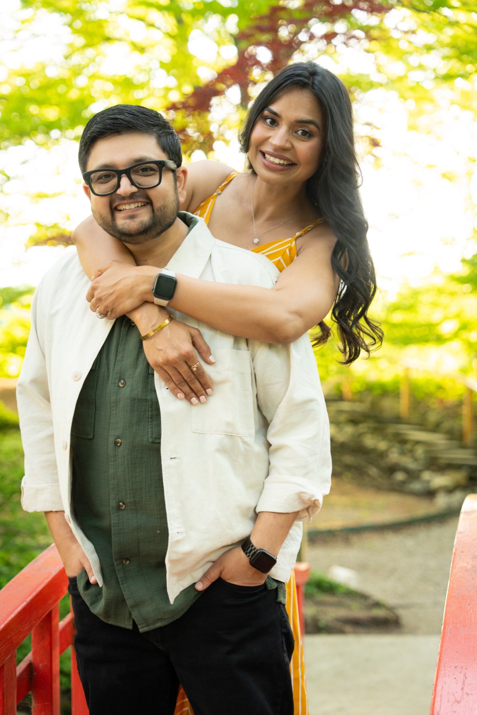 Avisha and Arpan engagement moment